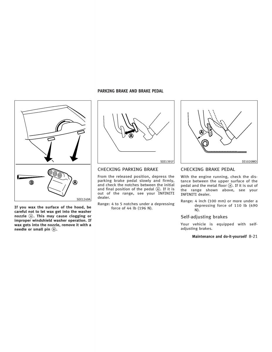 Infiniti Q45 III 3 owners manual / page 273