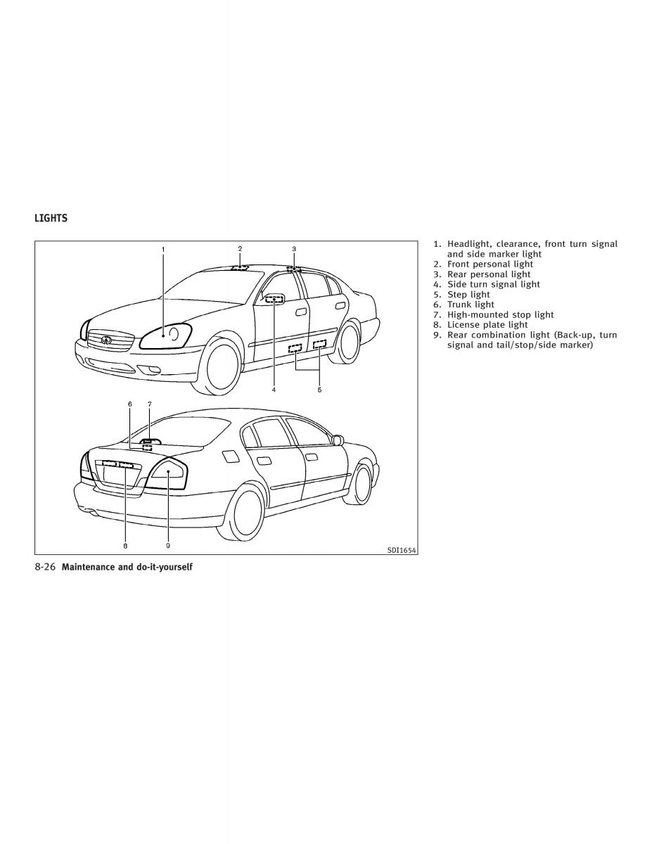 Infiniti Q45 III 3 owners manual / page 278