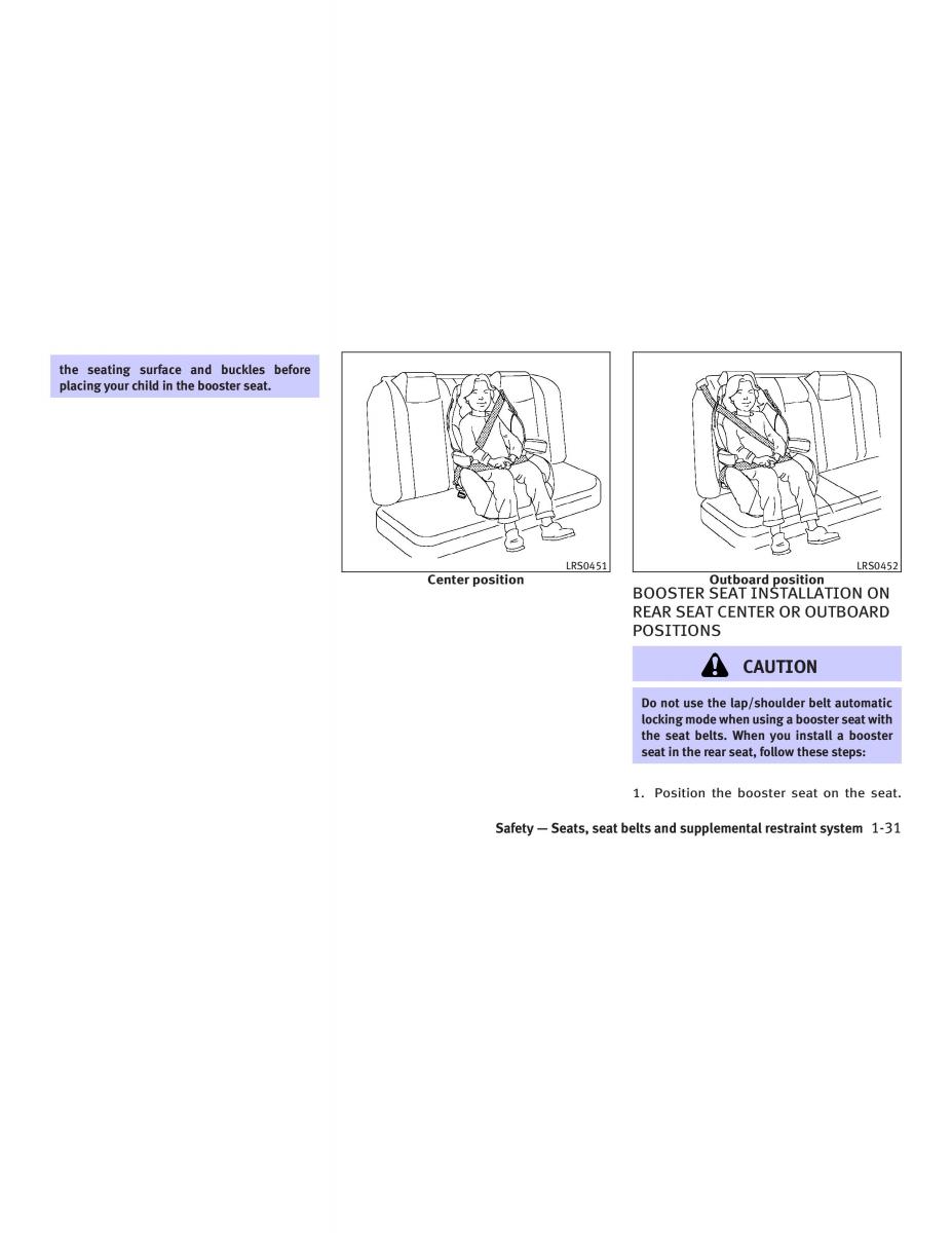 Infiniti Q45 III 3 owners manual / page 41