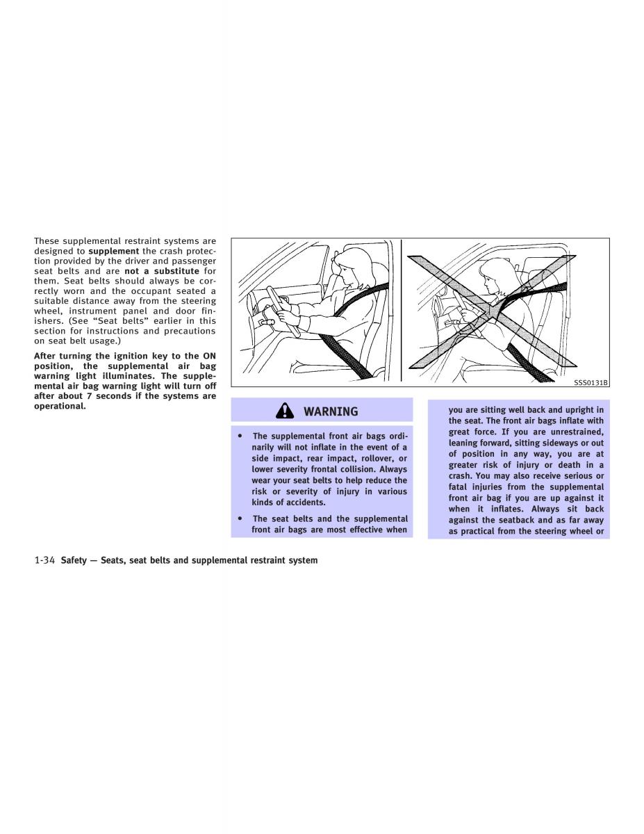 Infiniti Q45 III 3 owners manual / page 44