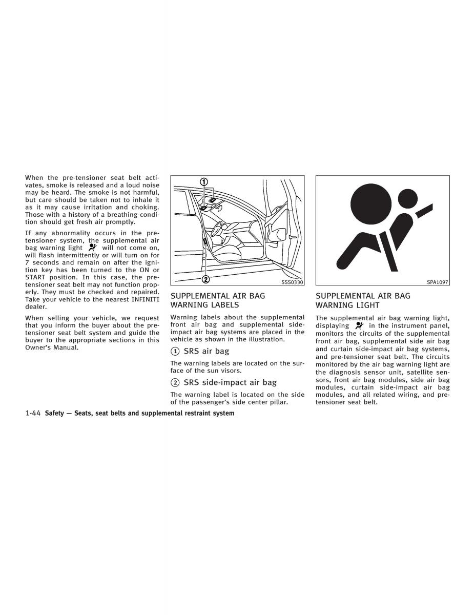 Infiniti Q45 III 3 owners manual / page 54