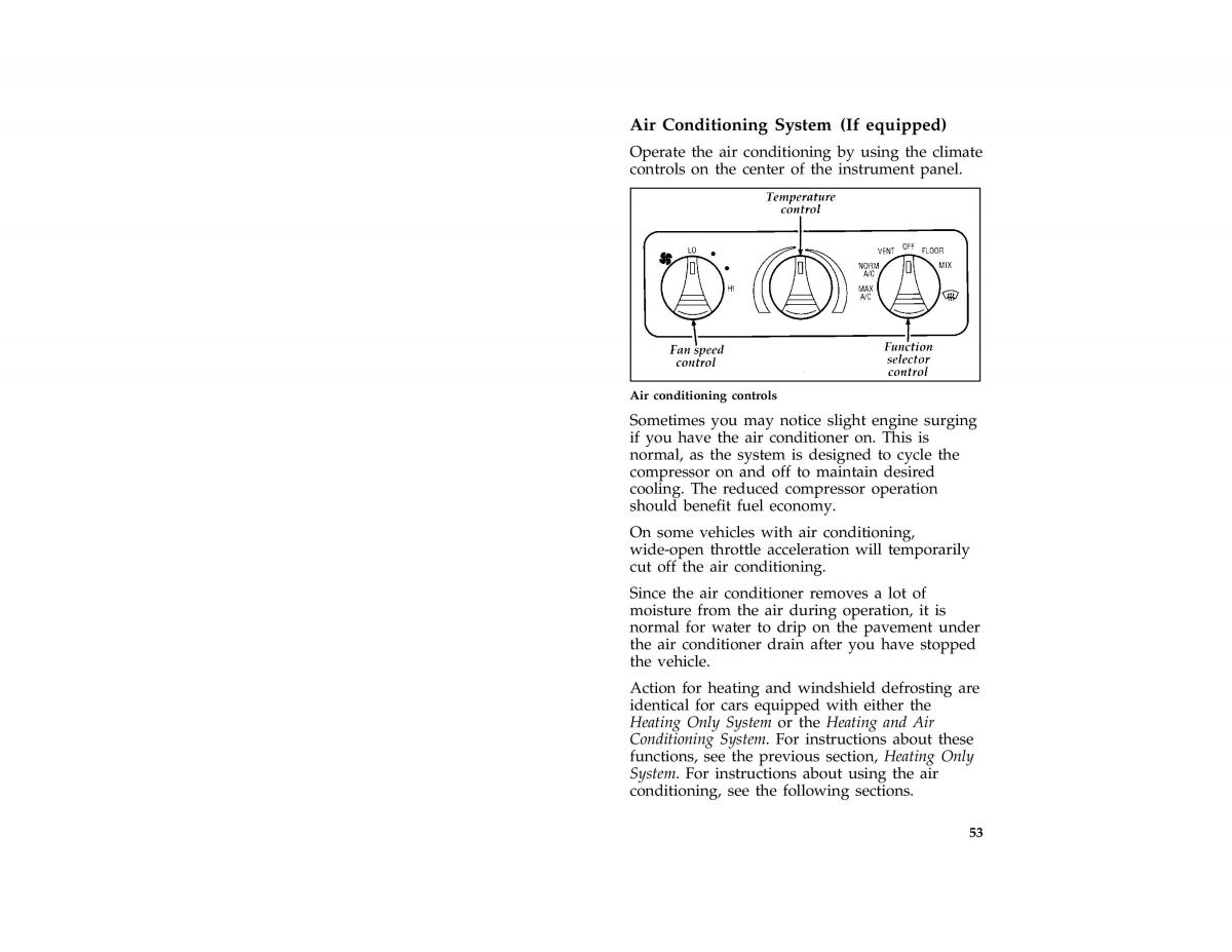 Ford Probe II 2 owners manual / page 56