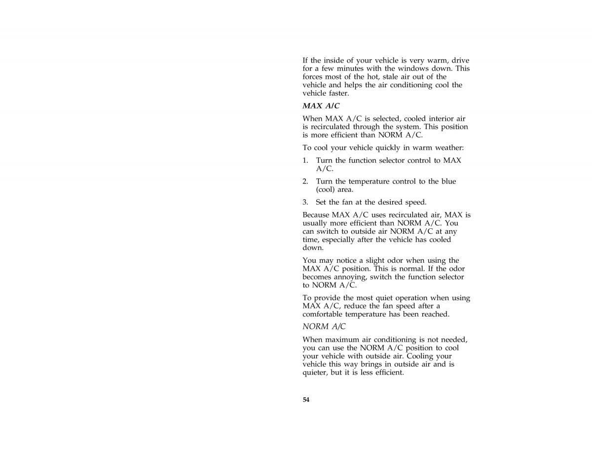 Ford Probe II 2 owners manual / page 57