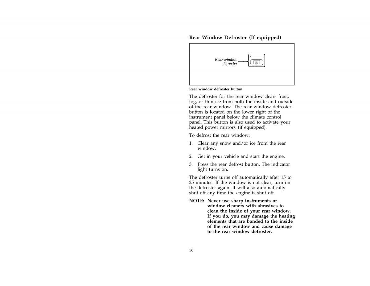 Ford Probe II 2 owners manual / page 59