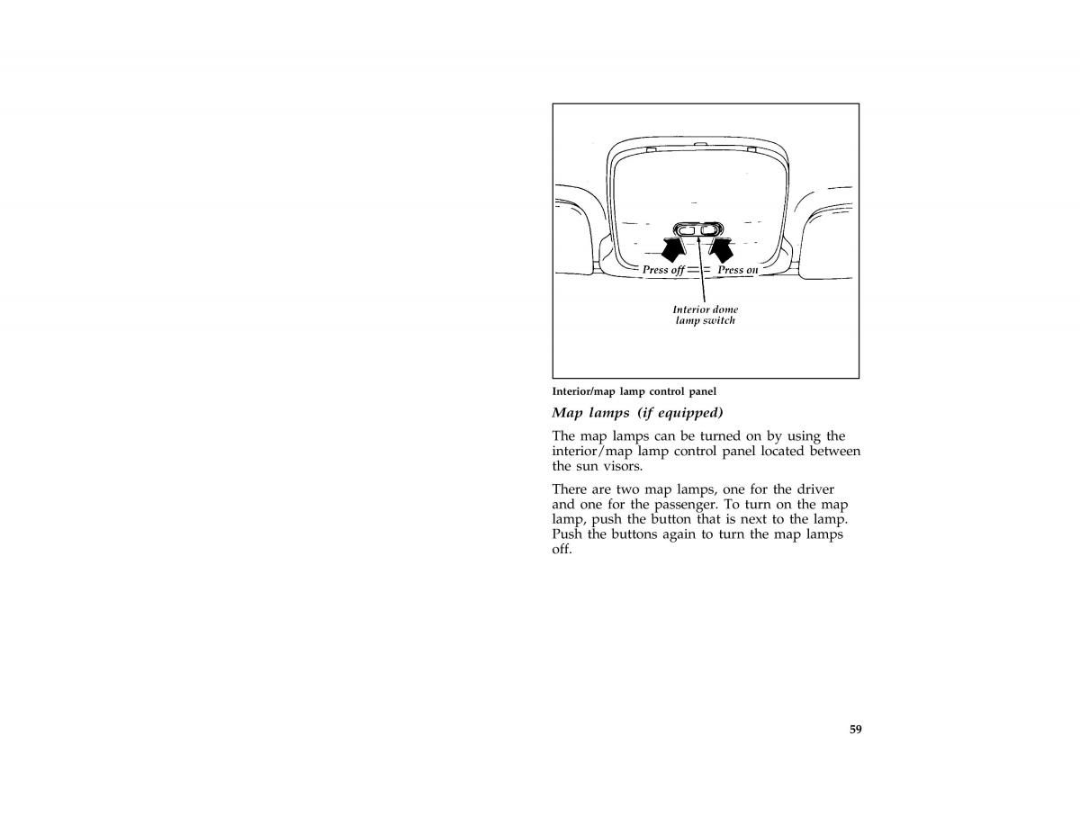 Ford Probe II 2 owners manual / page 62