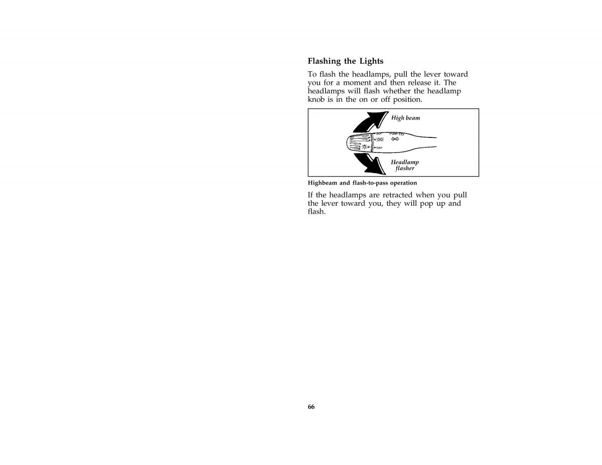 Ford Probe II 2 owners manual / page 69