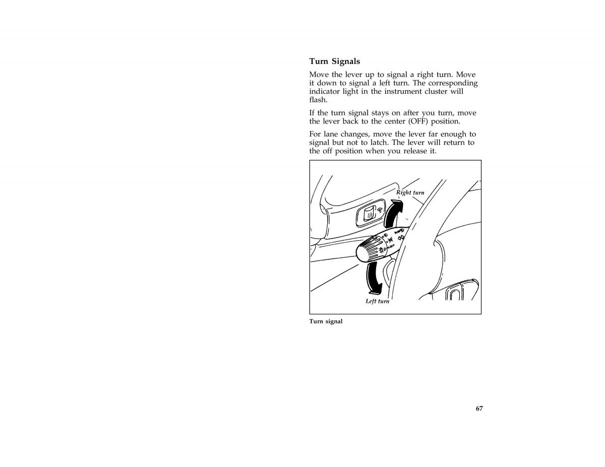 Ford Probe II 2 owners manual / page 70