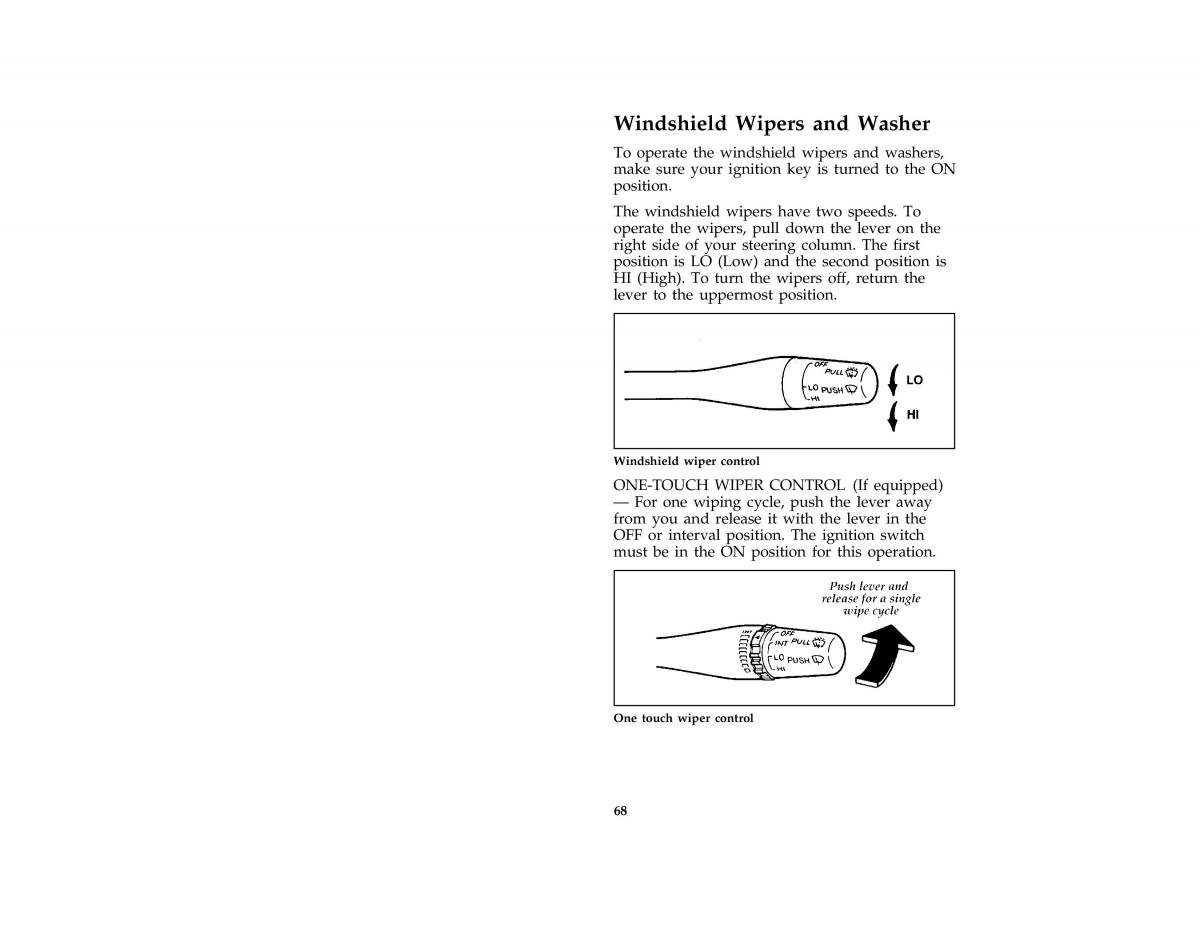 Ford Probe II 2 owners manual / page 71