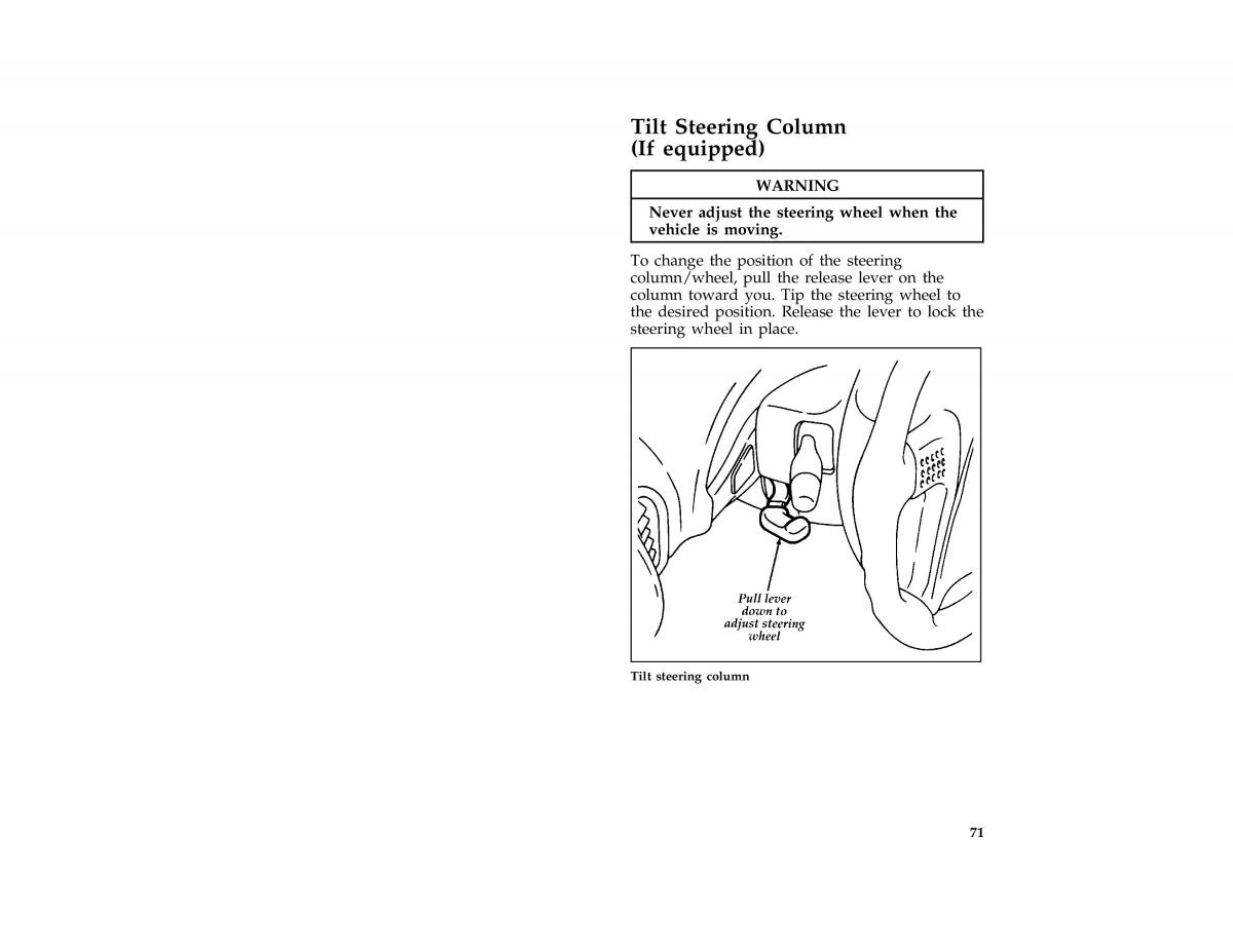 Ford Probe II 2 owners manual / page 74