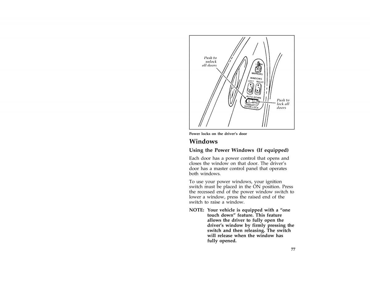 Ford Probe II 2 owners manual / page 80