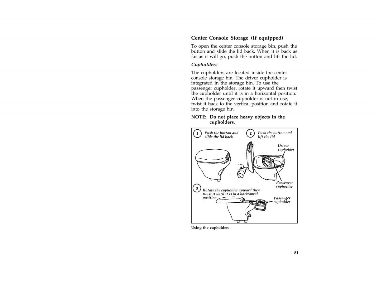 Ford Probe II 2 owners manual / page 84