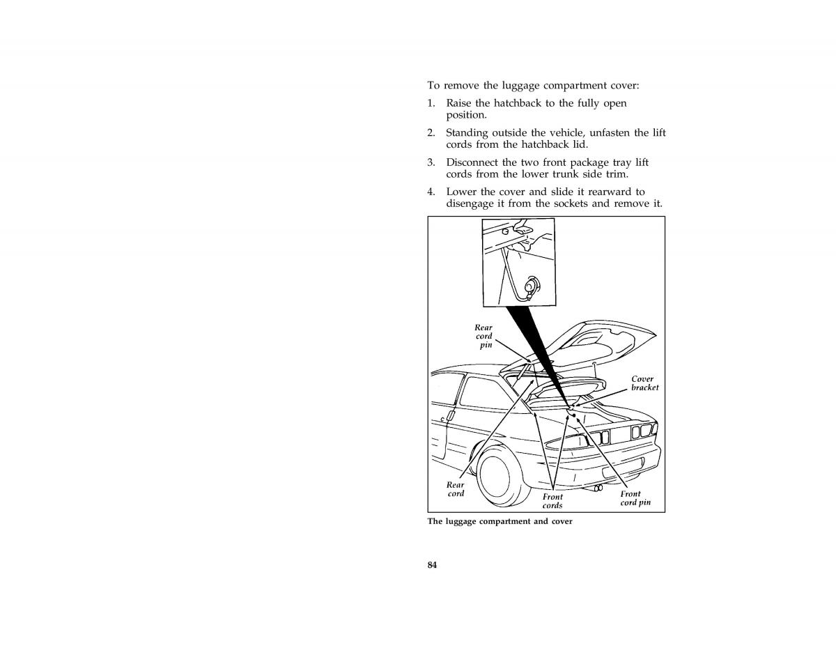 Ford Probe II 2 owners manual / page 87