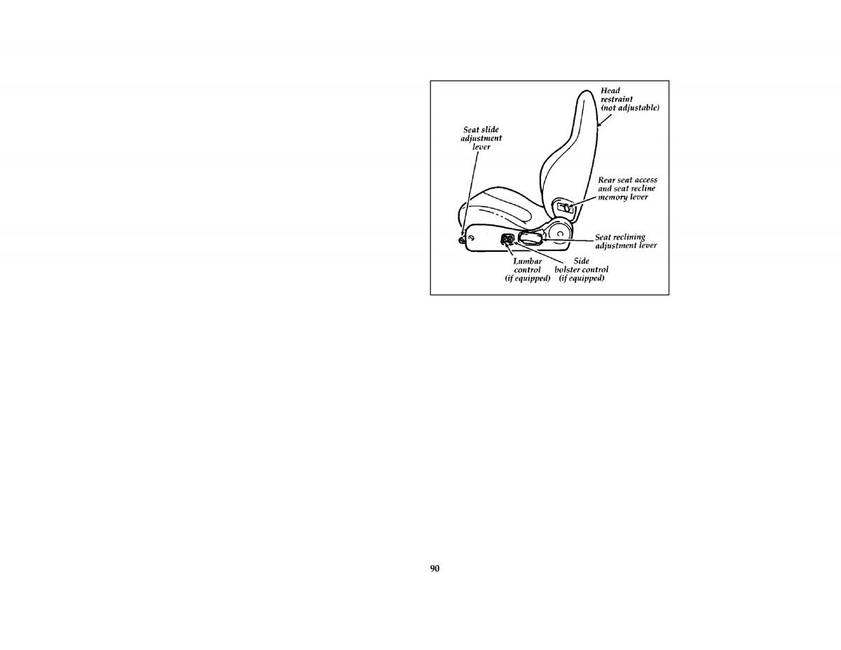 Ford Probe II 2 owners manual / page 93