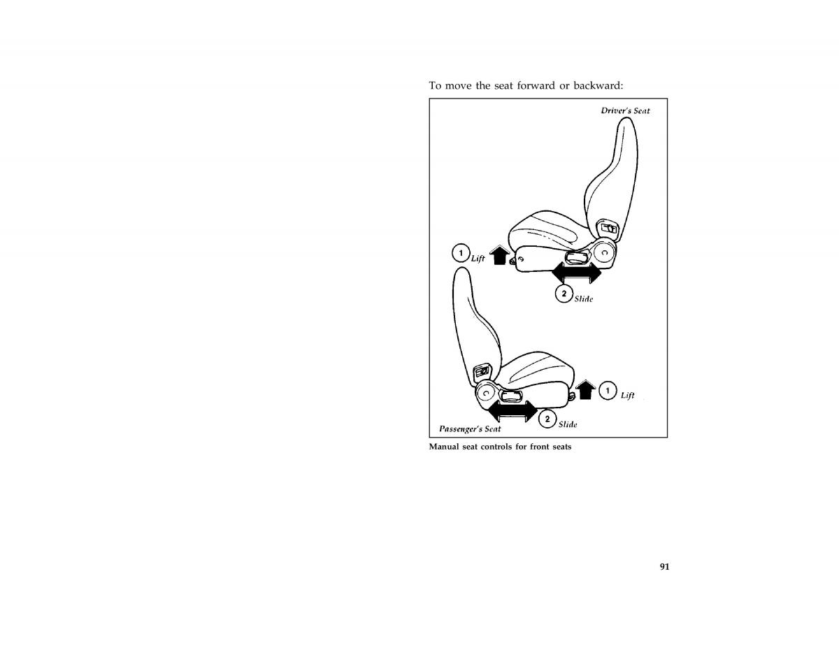 Ford Probe II 2 owners manual / page 94