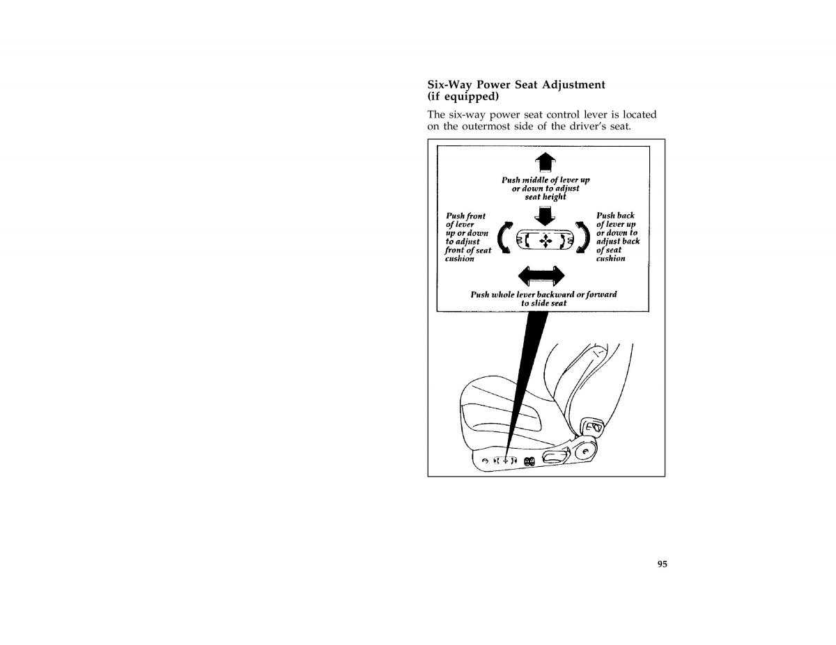 Ford Probe II 2 owners manual / page 98