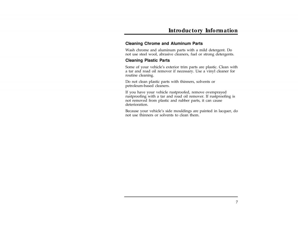 Ford Probe II 2 owners manual / page 10