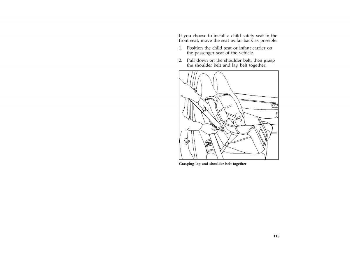 Ford Probe II 2 owners manual / page 118