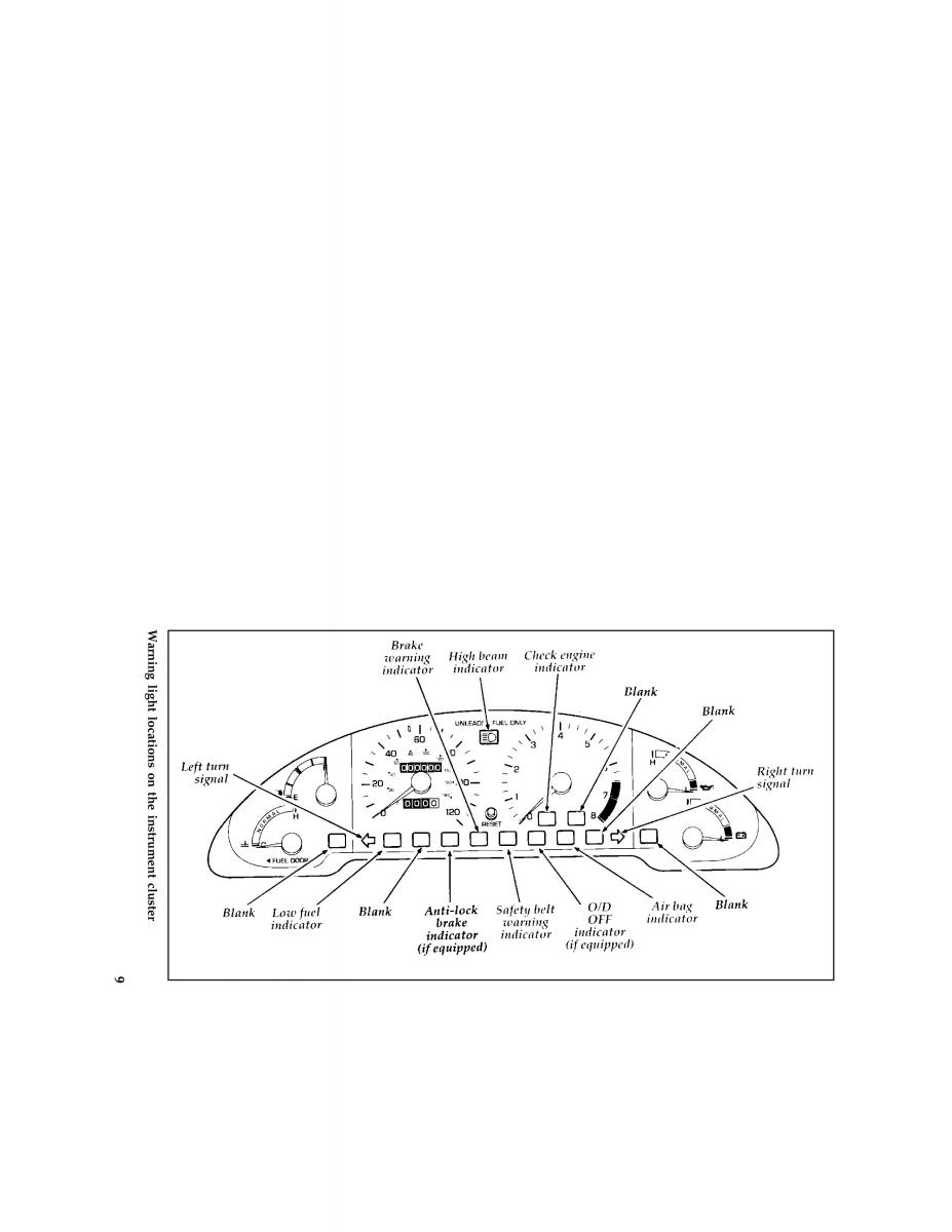 Ford Probe II 2 owners manual / page 13