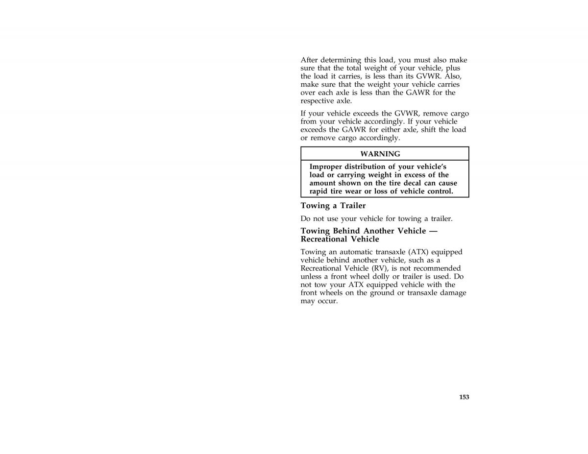 Ford Probe II 2 owners manual / page 156