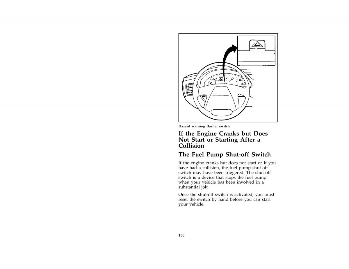 Ford Probe II 2 owners manual / page 159