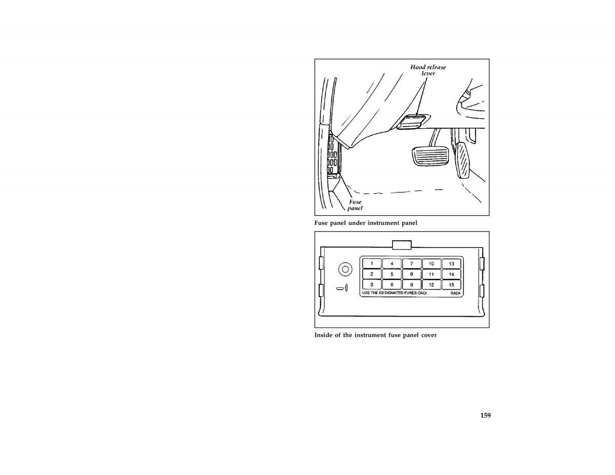 Ford Probe II 2 owners manual / page 162