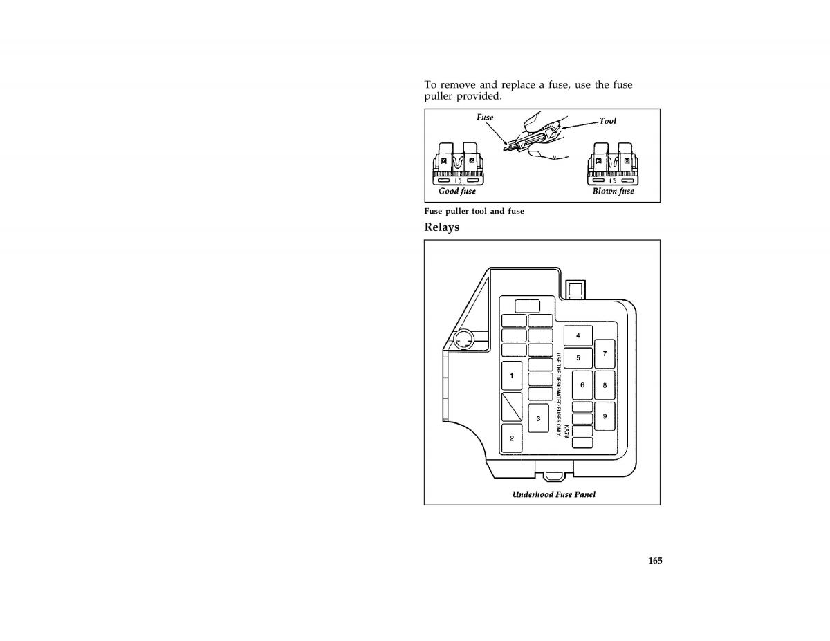 Ford Probe II 2 owners manual / page 168