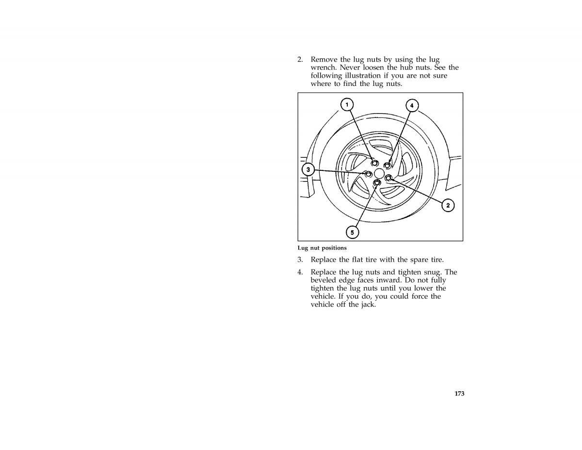 Ford Probe II 2 owners manual / page 176