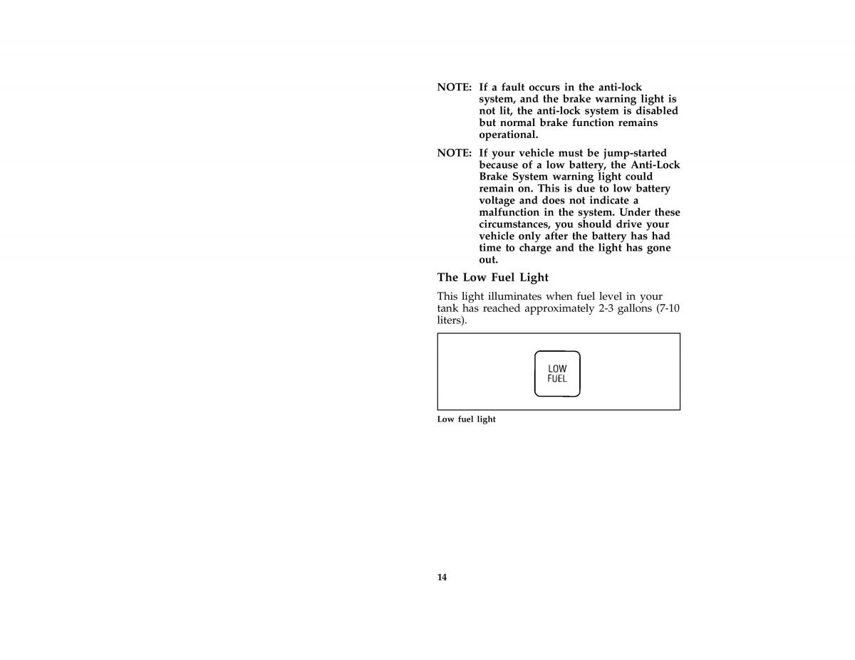 Ford Probe II 2 owners manual / page 18