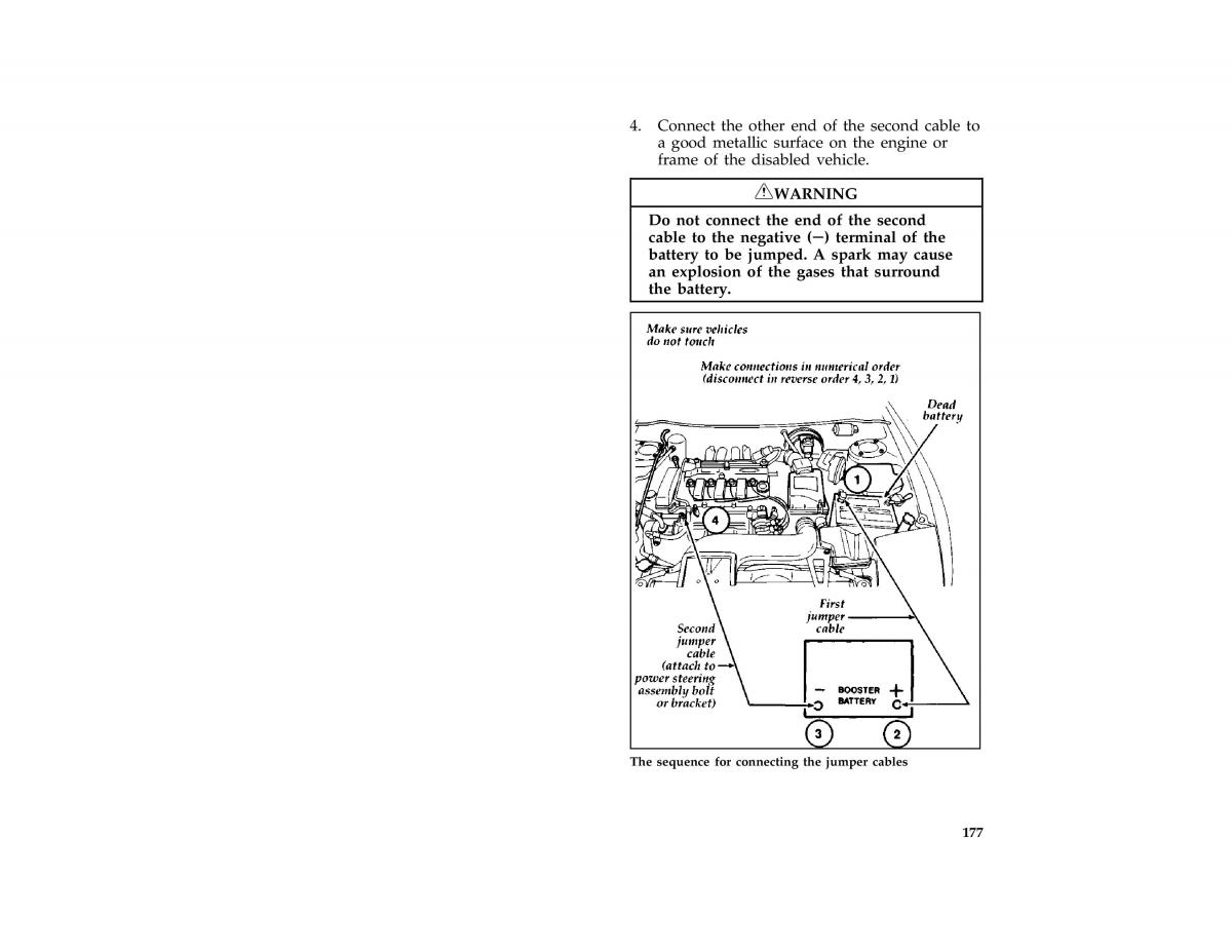 Ford Probe II 2 owners manual / page 180