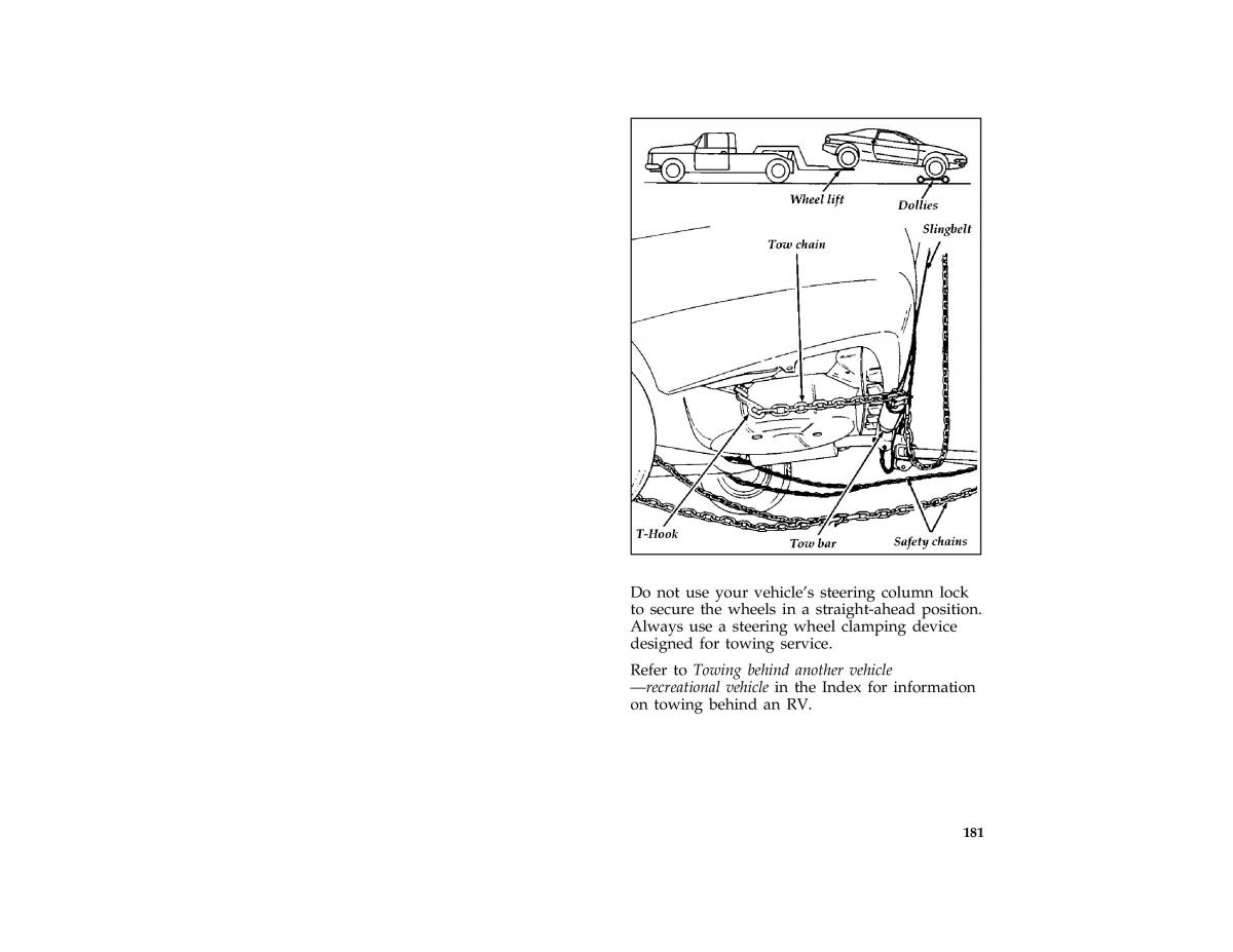 Ford Probe II 2 owners manual / page 184