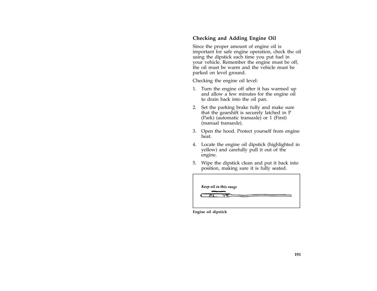 Ford Probe II 2 owners manual / page 193