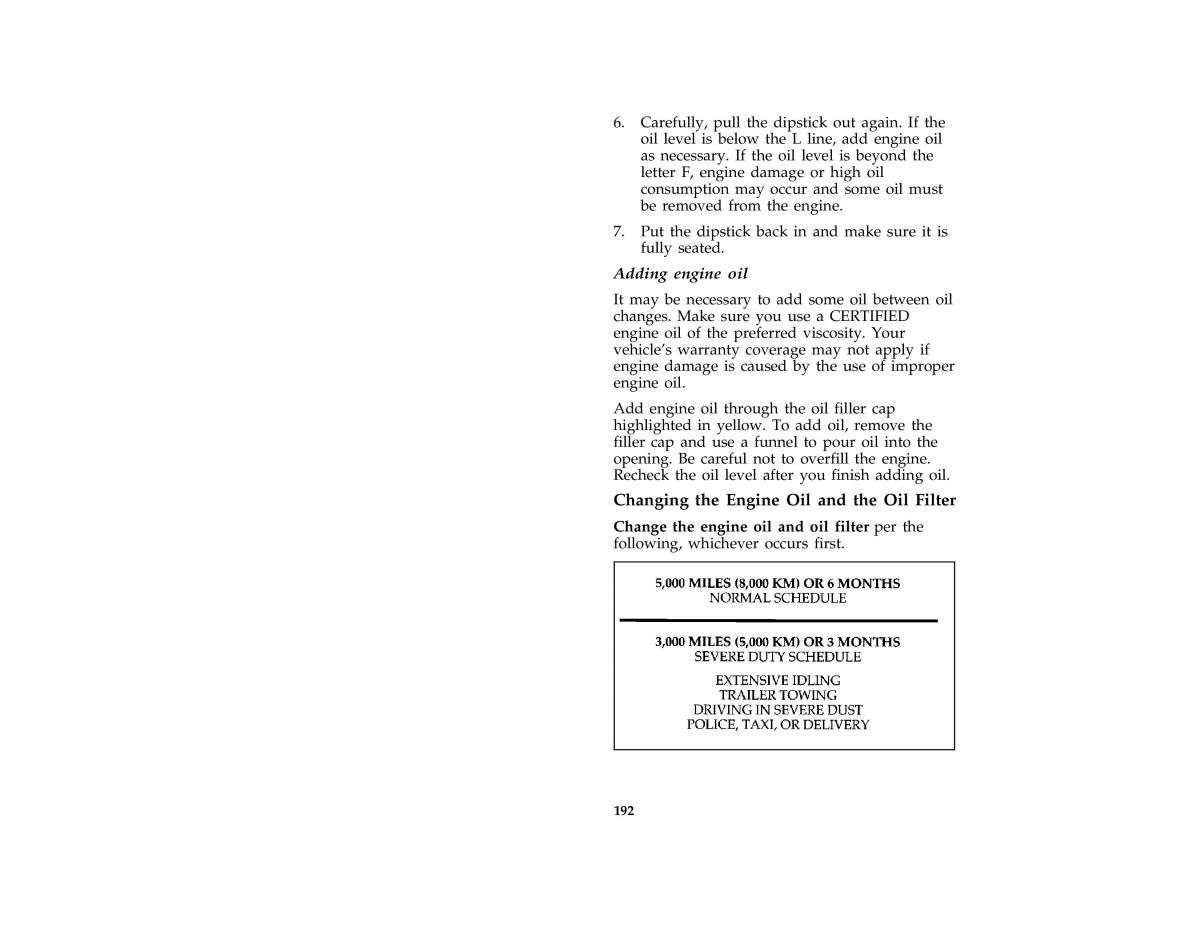 Ford Probe II 2 owners manual / page 194