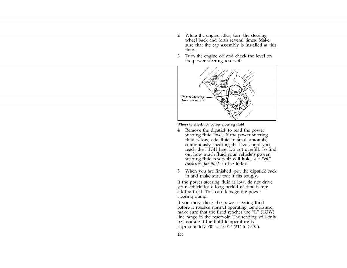 Ford Probe II 2 owners manual / page 202