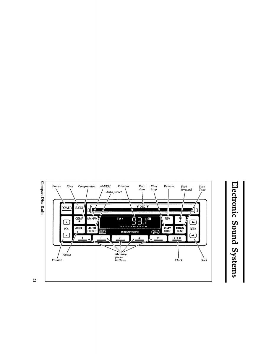 Ford Probe II 2 owners manual / page 24