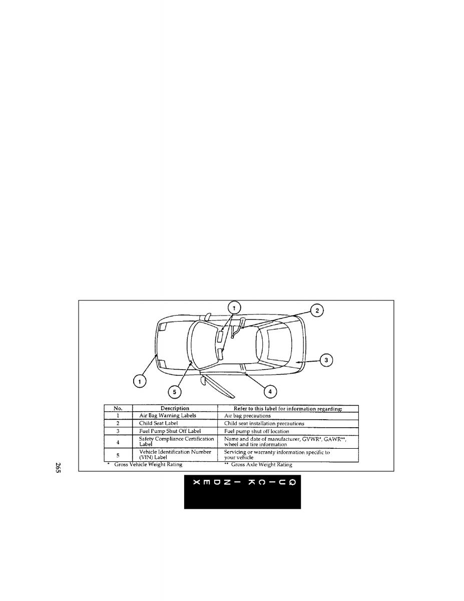 Ford Probe II 2 owners manual / page 261