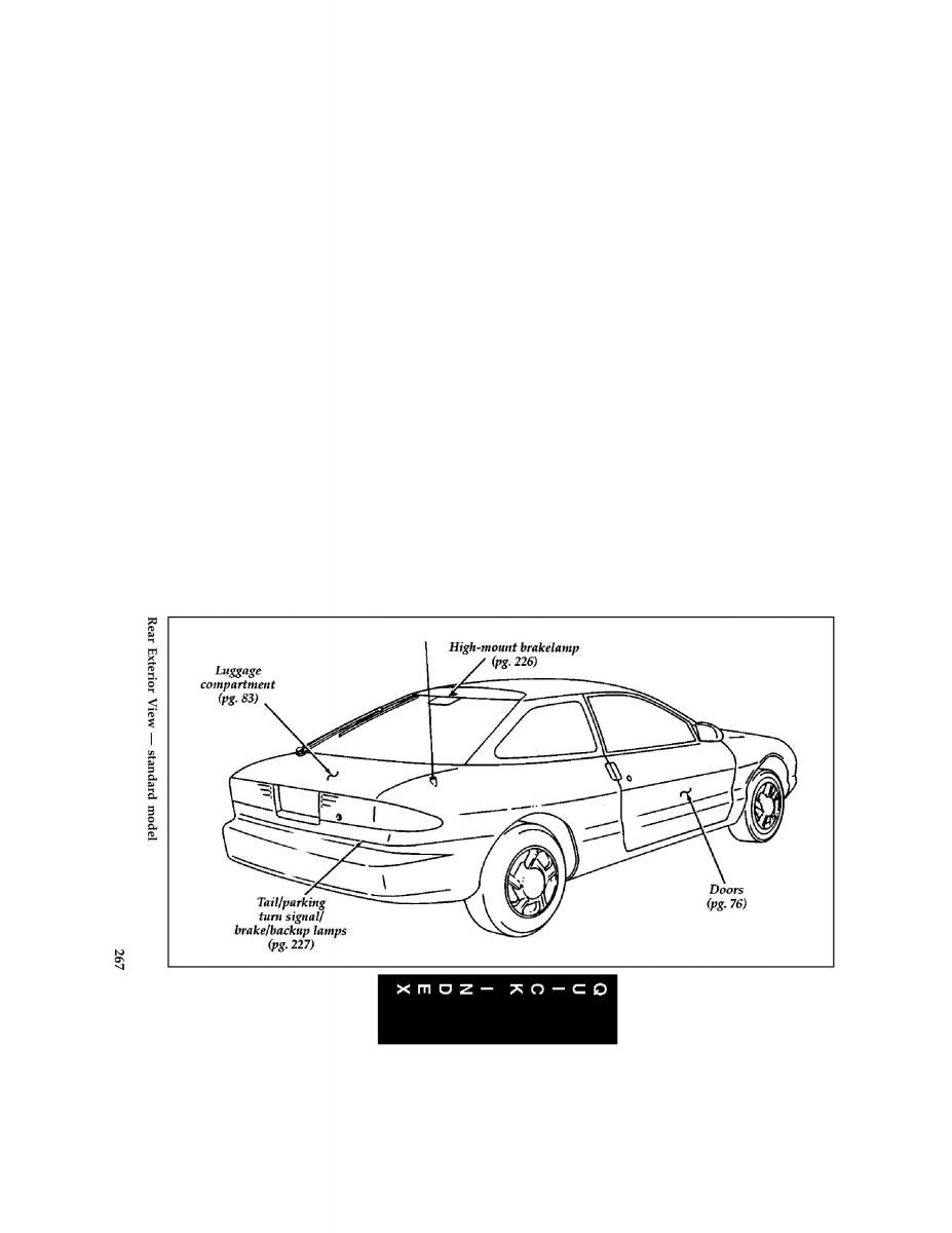 Ford Probe II 2 owners manual / page 263