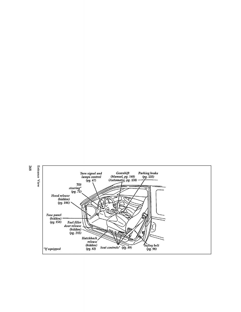 Ford Probe II 2 owners manual / page 264