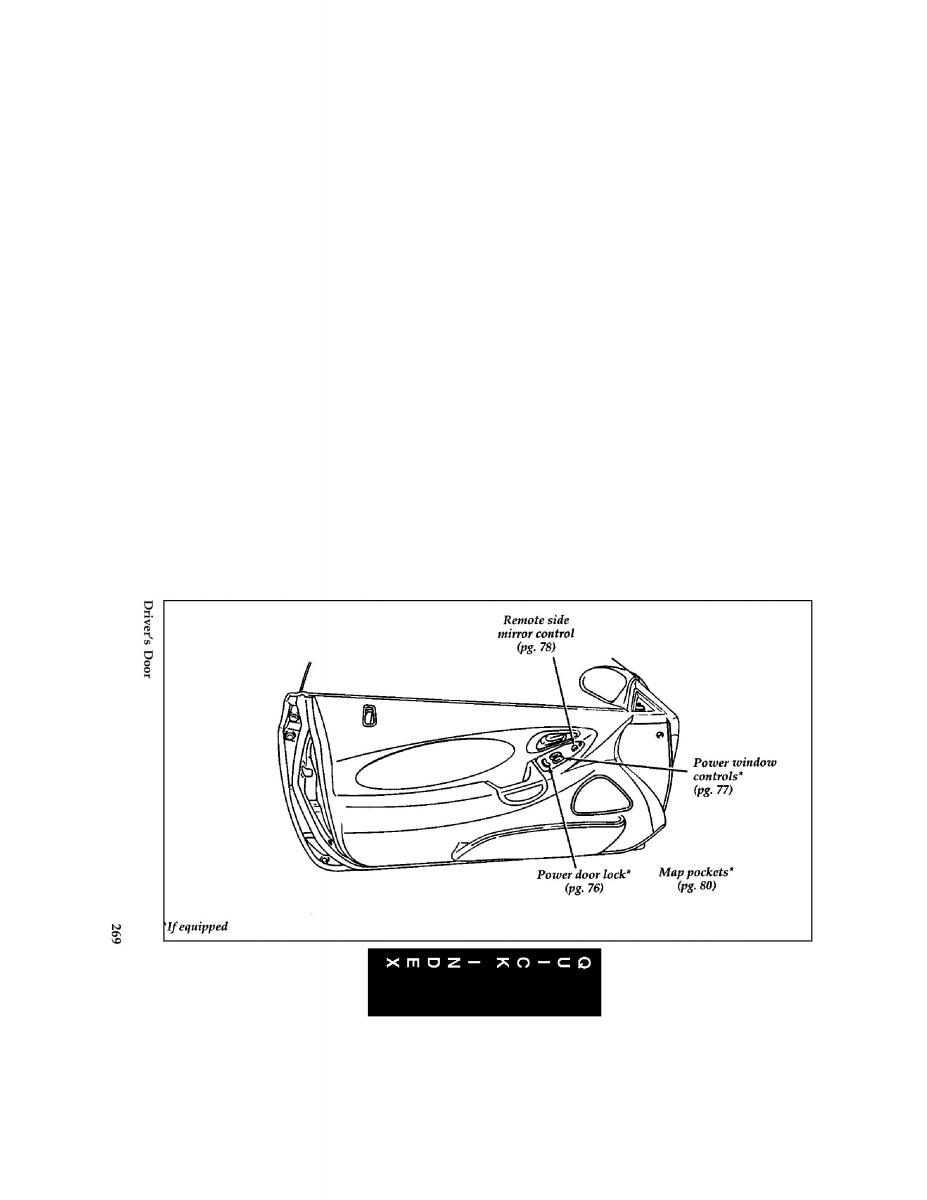 Ford Probe II 2 owners manual / page 265