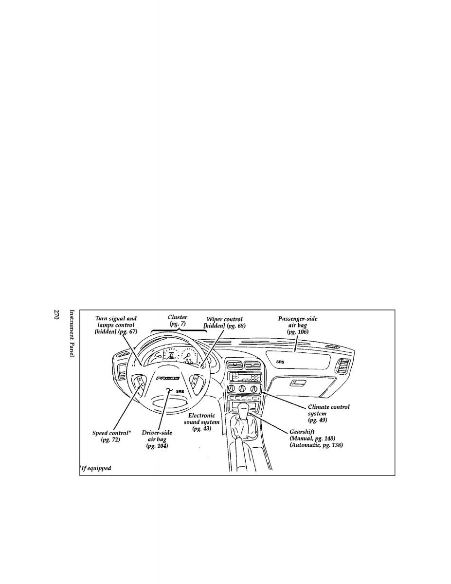 Ford Probe II 2 owners manual / page 266