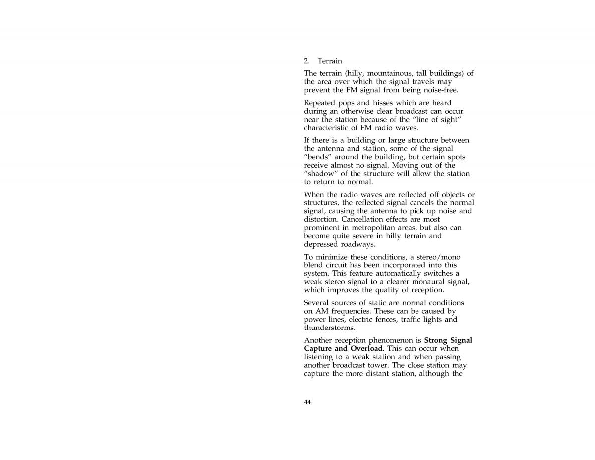 Ford Probe II 2 owners manual / page 47