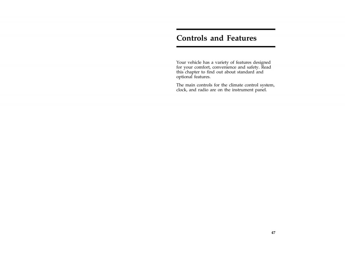 Ford Probe II 2 owners manual / page 50