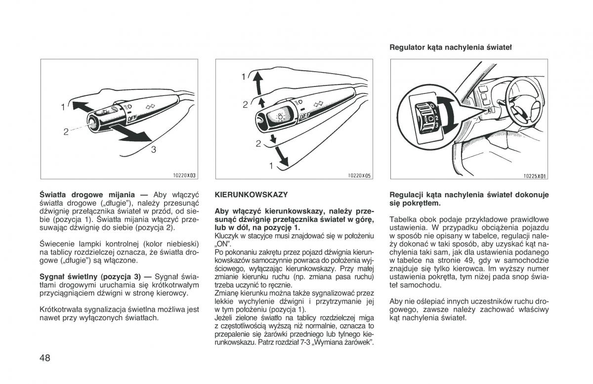 Toyota RAV4 I 1 instrukcja obslugi / page 55