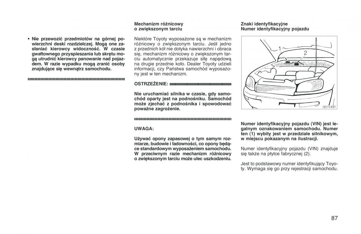 Toyota RAV4 I 1 instrukcja obslugi / page 94