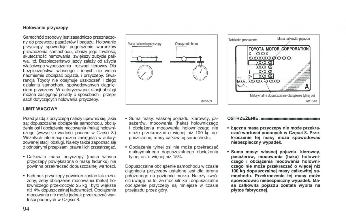 Toyota RAV4 I 1 instrukcja obslugi / page 101