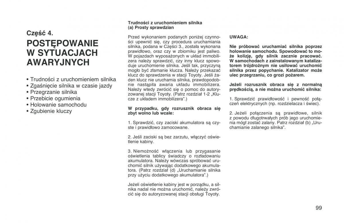 Toyota RAV4 I 1 instrukcja obslugi / page 106