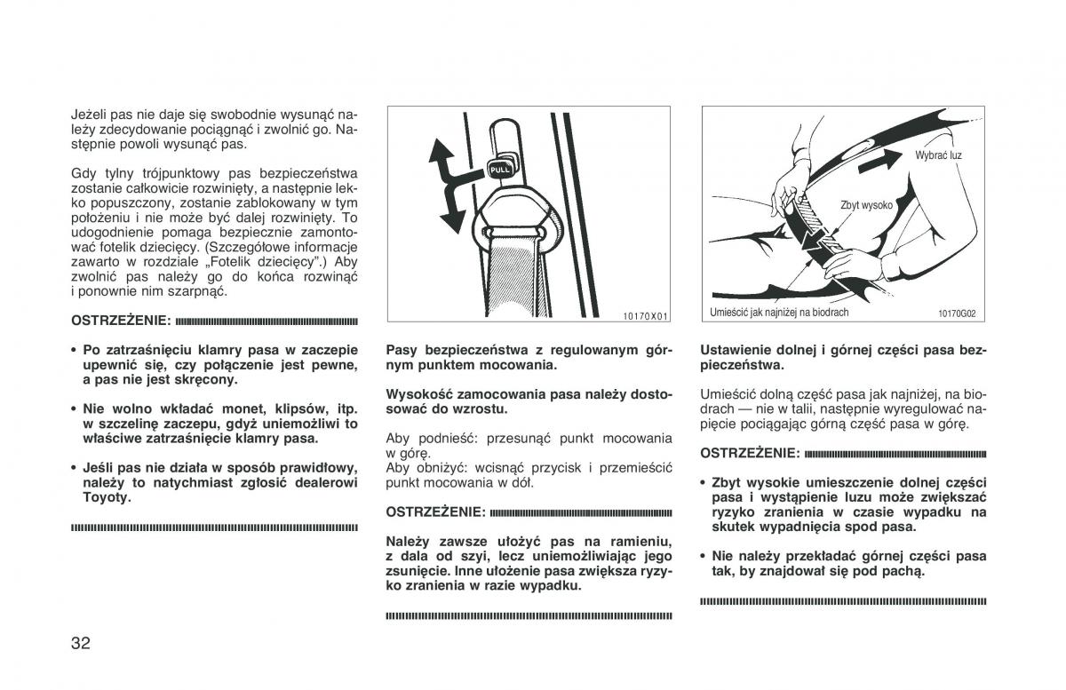 Toyota RAV4 I 1 instrukcja obslugi / page 39