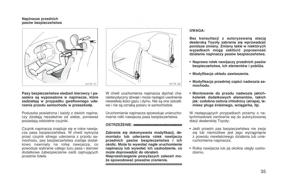 Toyota RAV4 I 1 instrukcja obslugi / page 42