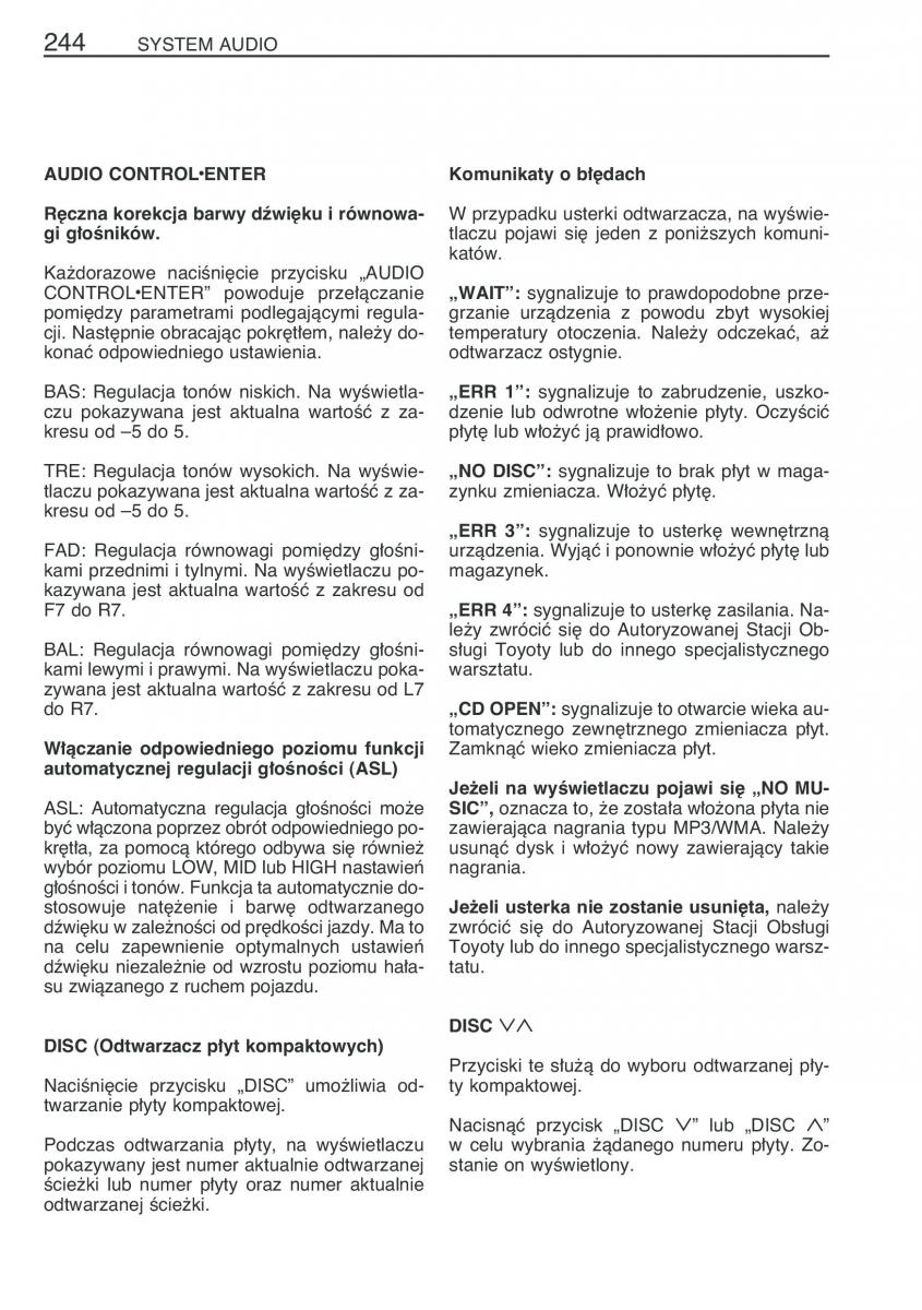 instrukcja obsługi Toyota RAV4 Toyota RAV4 III 3 instrukcja / page 255