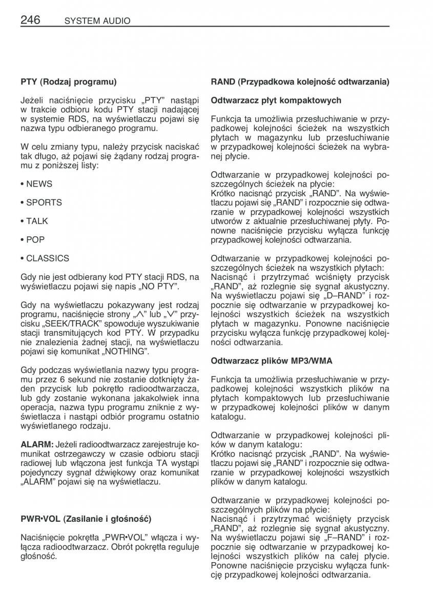 instrukcja obsługi Toyota RAV4 Toyota RAV4 III 3 instrukcja / page 257