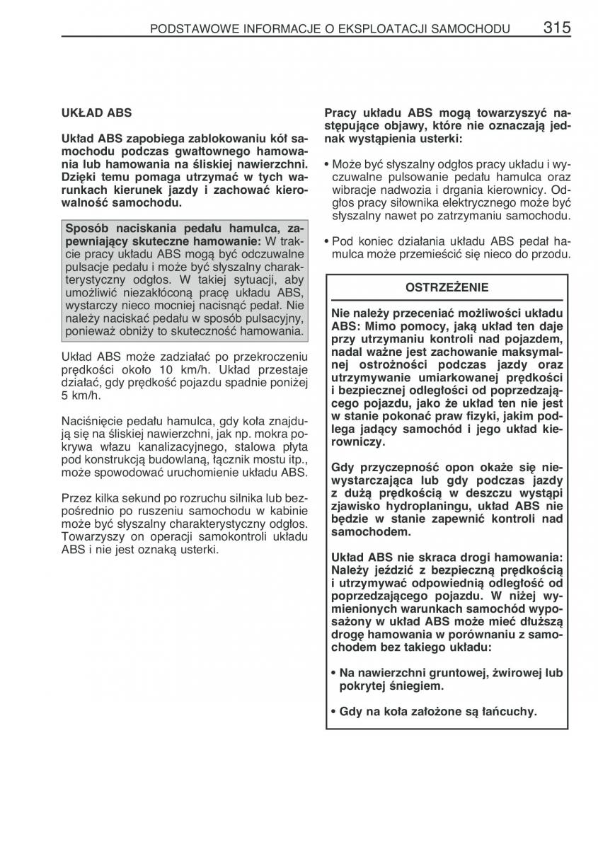 instrukcja obsługi Toyota RAV4 Toyota RAV4 III 3 instrukcja / page 326